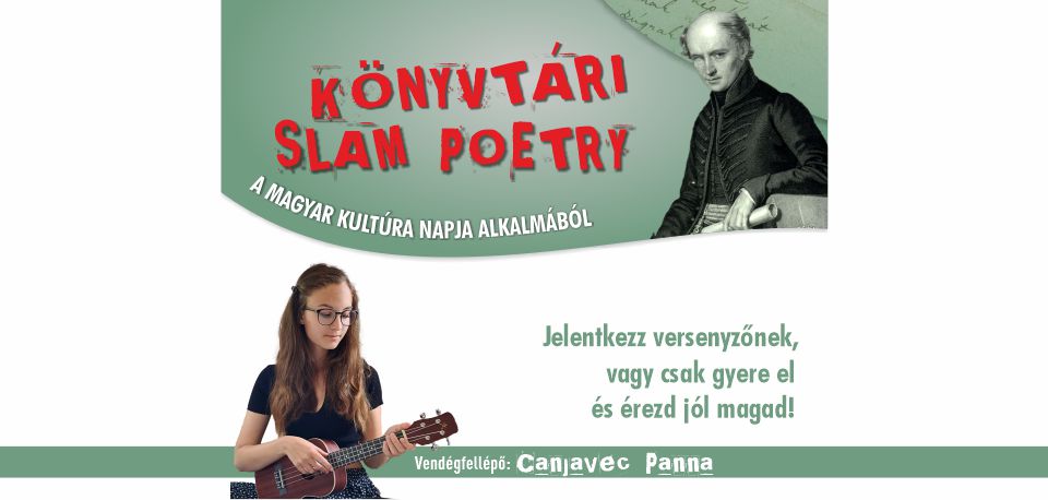 Könyvtári slam poetry a magyar kultúra napja alkalmából