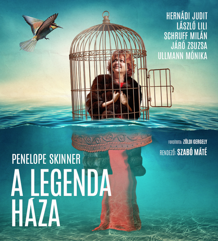 Penelope Skinner: A legenda háza szereplők: Hernádi Judit László Lili Schruff Milán Járó Zsuzsa Ullmann Mónika fordította: Zöldi Gergely rendező: Szabó Máté Időpont: Október 13., vasárnap 19:00 óra Helyszín: Hírös Agóra Kulturális és Ifjúsági Központ