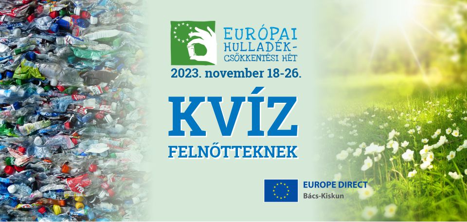 Európai hulladékcsökkentési hét 2023 kvízjáték felnőtteknek